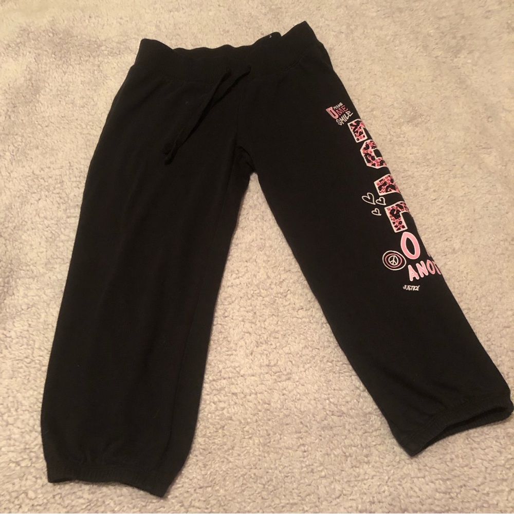 Justice 3-4 length sweats